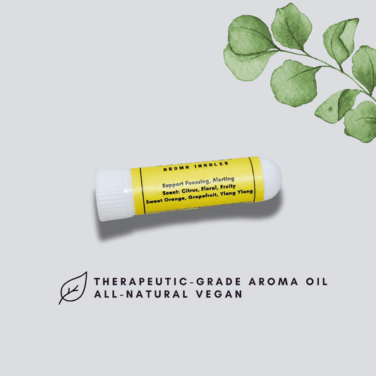 Awakening Aromatherapy Nasal Inhaler | Citrus Essential Oil Nasal Stick for Focus & Energy Boost - Serene Nadi